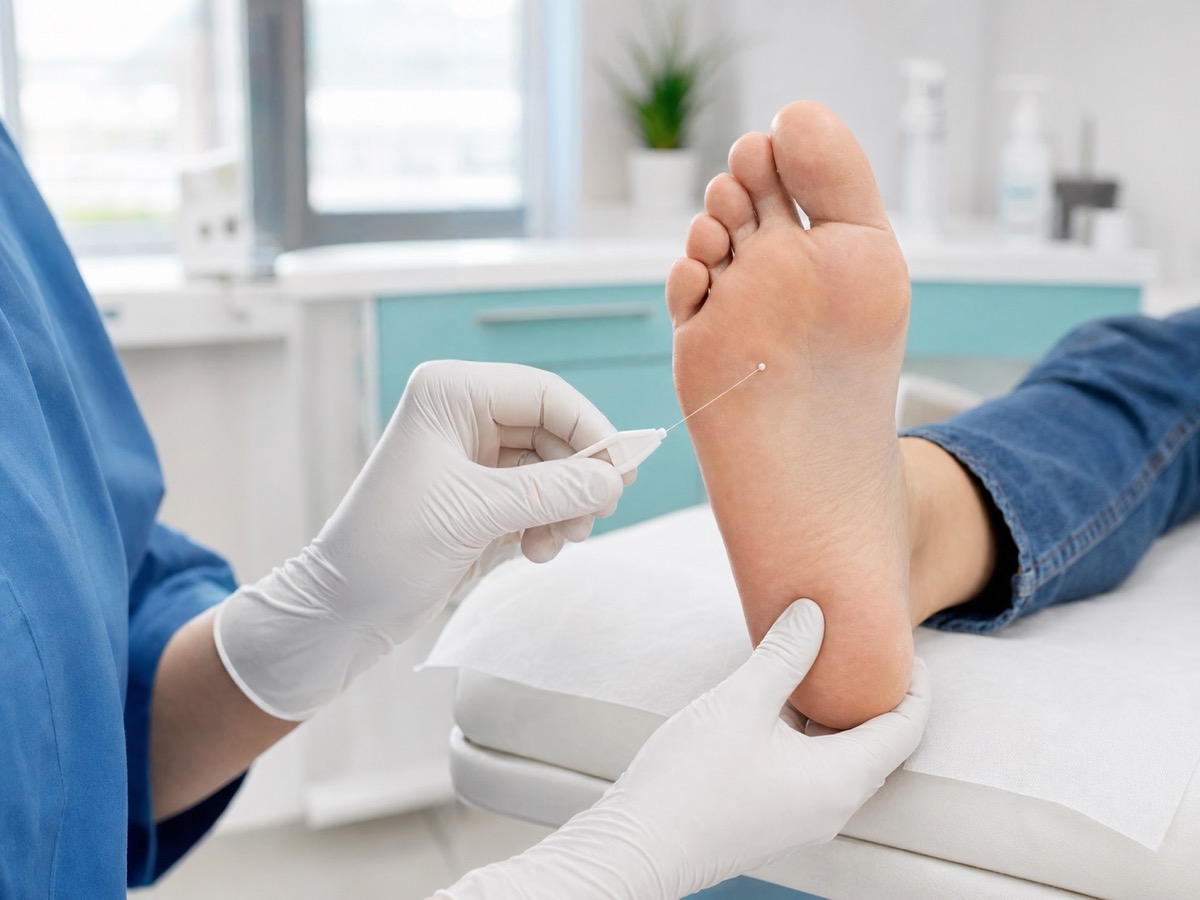 Valoración de sensibilidad y cuidado preventivo del pie diabético